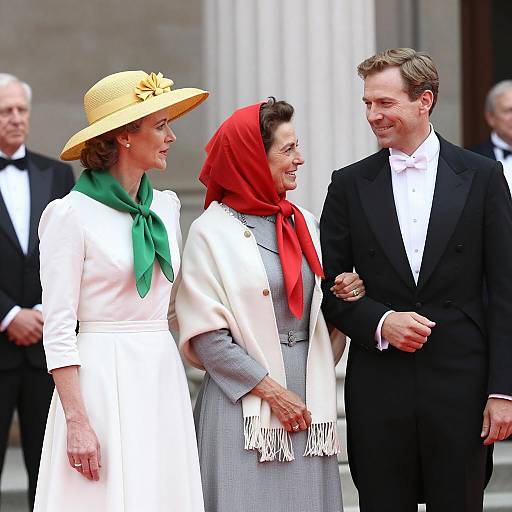 Elegant Gathering: A Formal Trio Portrait