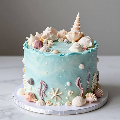 Ethereal Underwater Dreamscape Cake