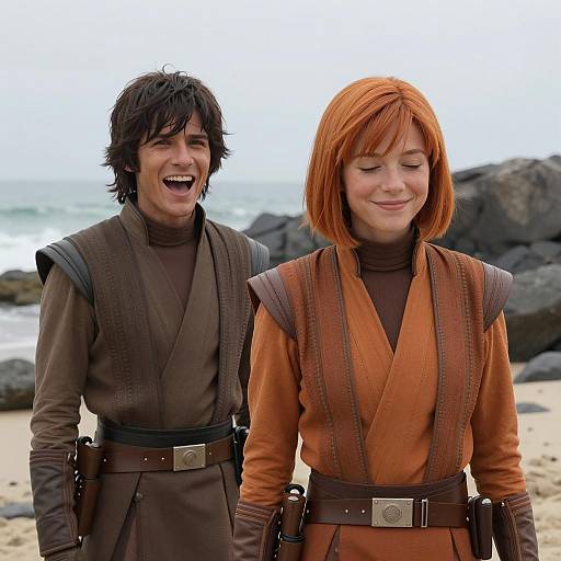 Star Wars Characters on Rocky Beach