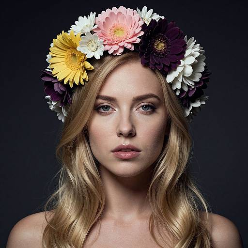 High Concept Floral Portrait