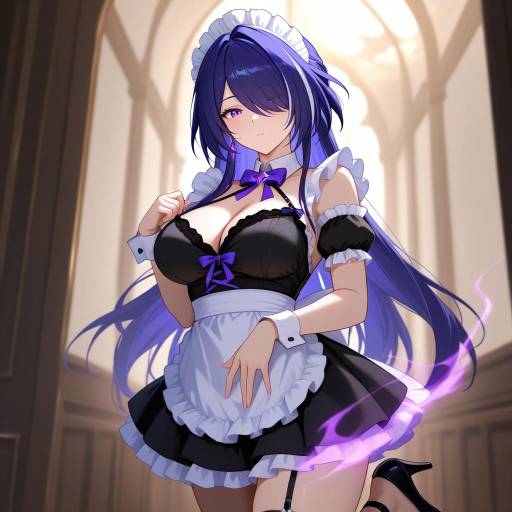 Steamy Anime Cowboy Shot of a Maid