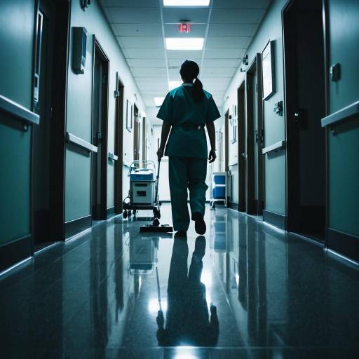 Mysterious Hospital Ward at Dawn