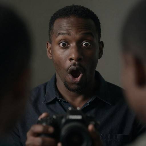 Surprised Expression of a Black Man