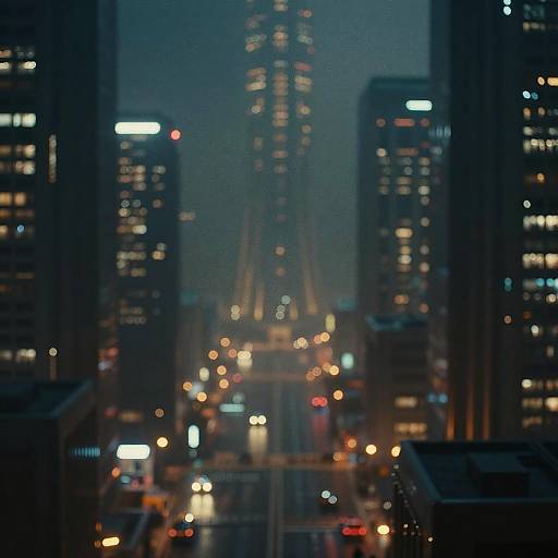 Dystopian Sci-Fi Cityscape Cinematic Still