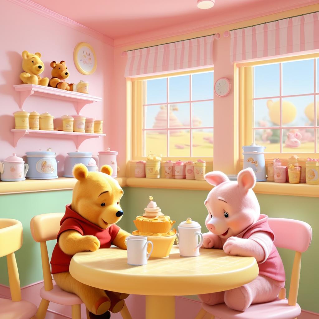 Toddler Pooh and Piglet Breakfast Delight