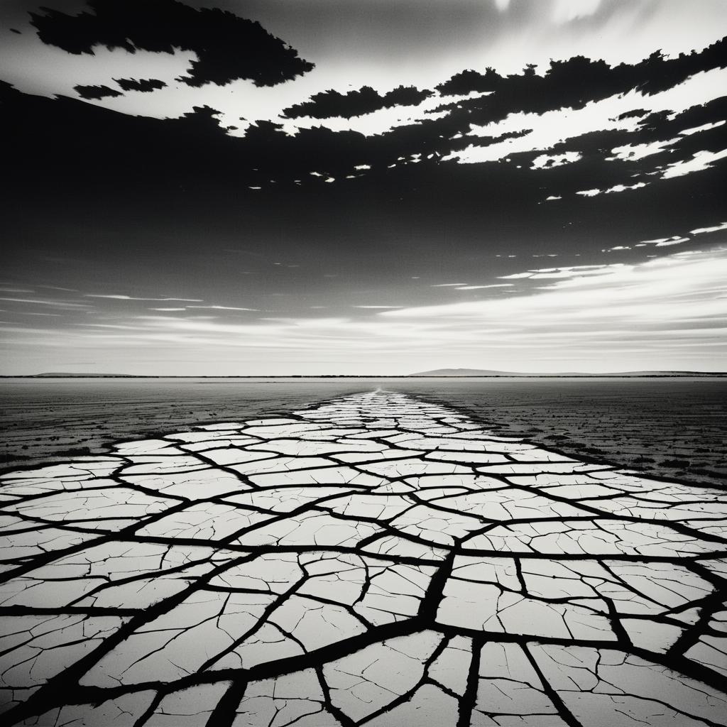 Ethereal Cracked Earth Landscape Photography