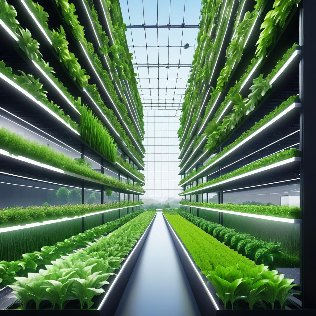 Futuristic Farming Community with Technology