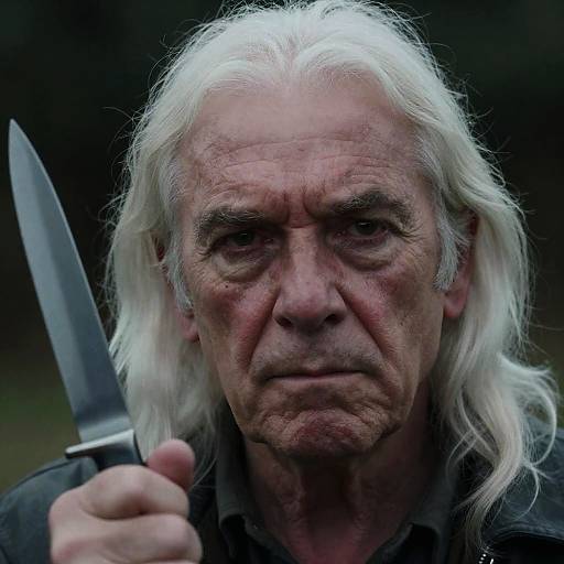 Intense Portrait of an Elderly Man