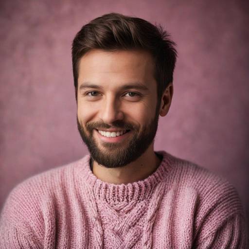 Candid Portrait of a Smiling Man