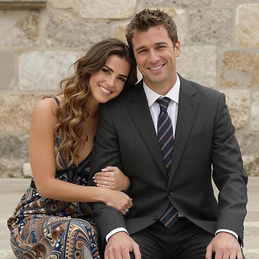 Smiling Couple in Stylish Attire