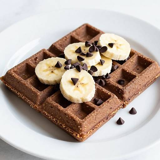 Wholesome Chocolate Banana Waffles