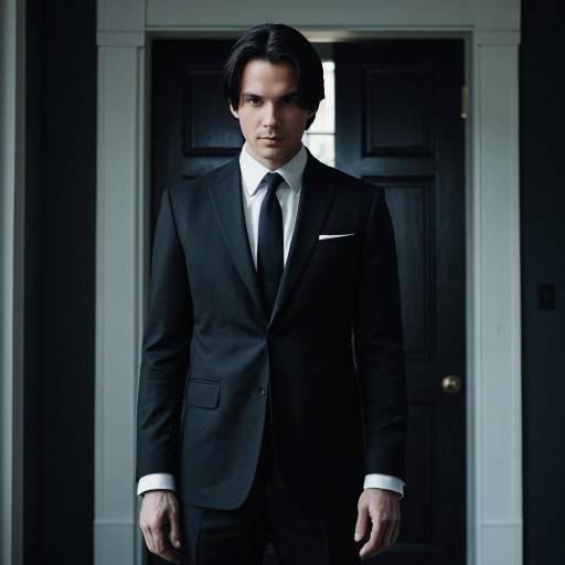 Elegant Benoît Cosplay in Dark Suit