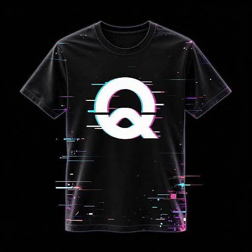 Digital Glitch T-Shirt Logo
