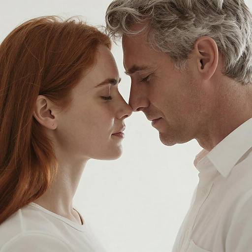 Intimate Couple Touching Foreheads