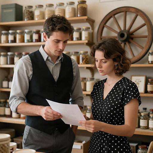 Vintage General Store Interaction Scene