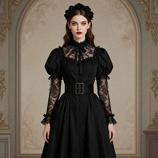 Contemporary Gothic Fashion Illustration