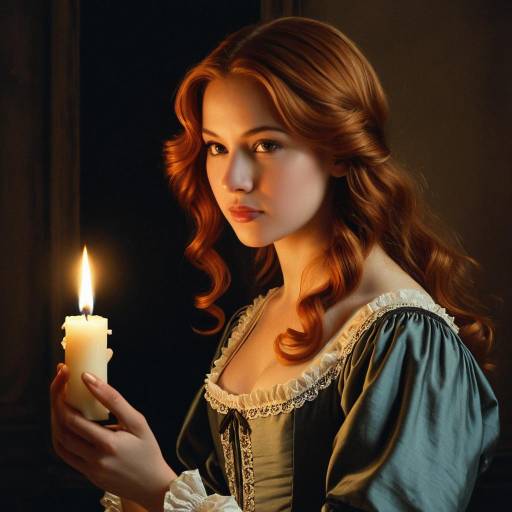 Photorealistic Baroque Portrait of a Woman