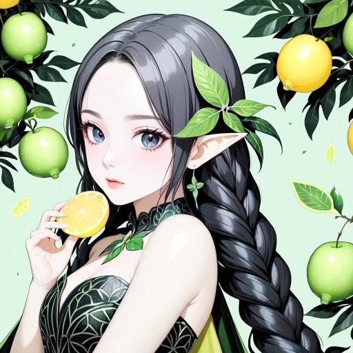 Mysterious Sorceress in Enchanted Green Mysterious Sorceress in Enchanted Green