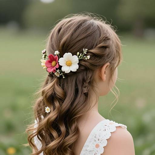 Flower Girl Hairstyle with Curls
