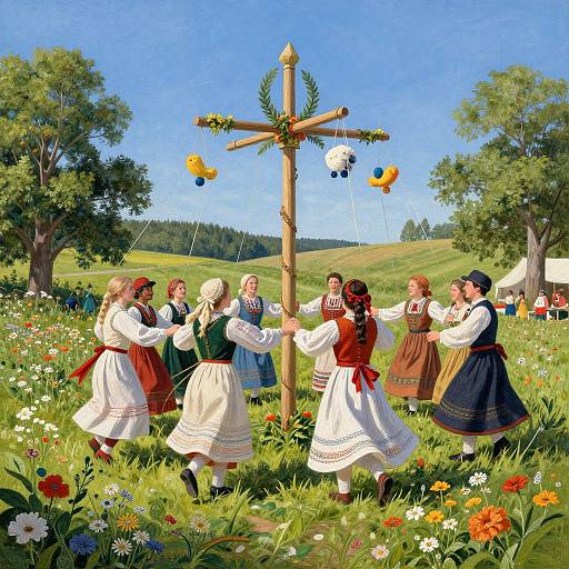 Scandinavian Midsummer Dance Celebration