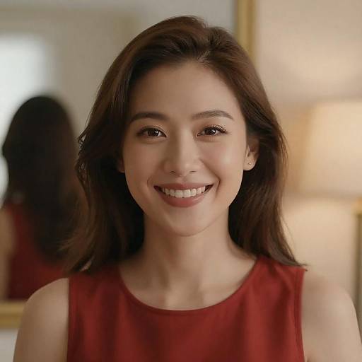 Warm Smiling Woman Portrait Photograph