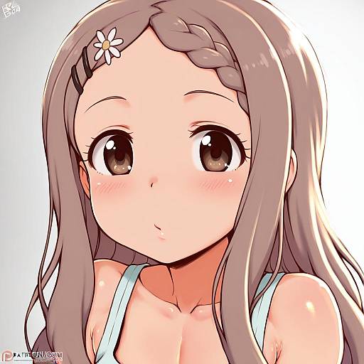 Illustration of Aoba kokona, yama no susume in the style of Randomboobguy