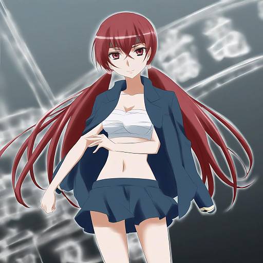 Illustration of Musujime awaki, toaru majutsu no index in the style of Kakiko210