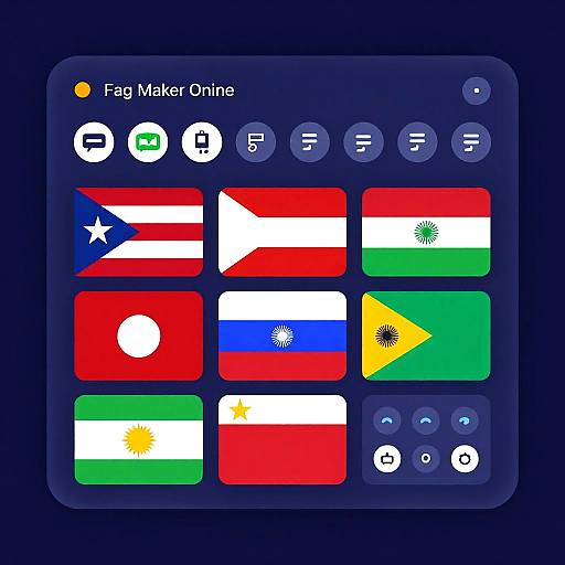 Vibrant Online Flag Maker UI