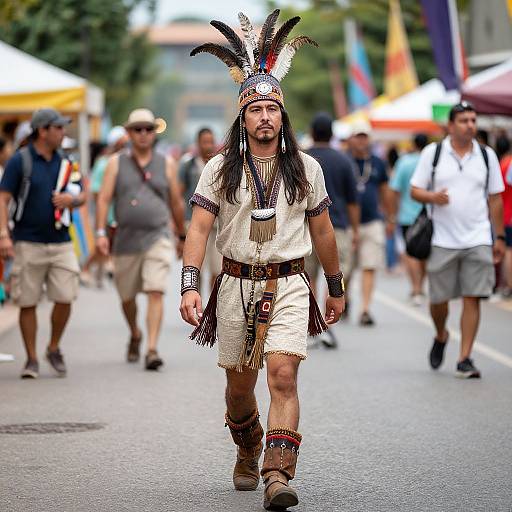 Hippie Festival Native Costume Walk