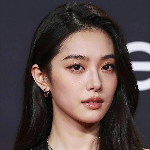 Portrait of Young Woman with Dark Hair