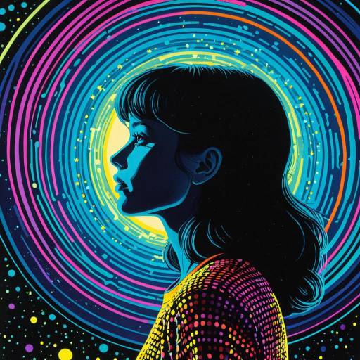 Cosmic Girl in Neon Luminescence Cosmic Girl in Neon Luminescence