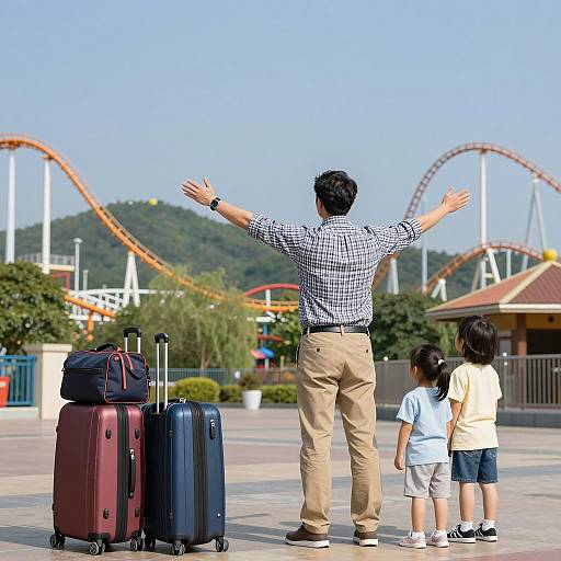 Family Fun Day at the Theme Park
