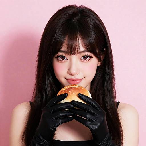 Hyper-Realistic Miko Girl Portrait