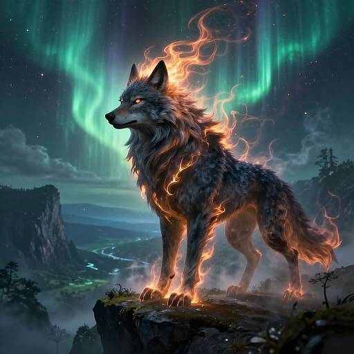 Fenrie the Shadow Wolf Deity