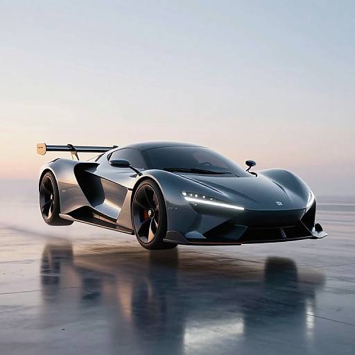 Futuristic Hovering Hypercar