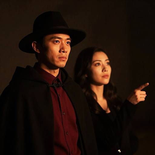 Intimate Portrait in Warm Dim Light