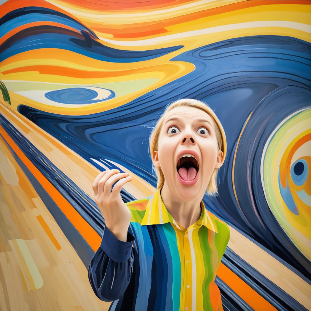 Joyful Twist on Munch's The Scream