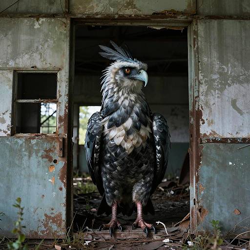 Spooky Harpy at Abandoned Airfield