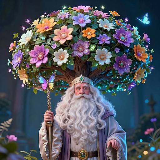 Dumbledore with Magical Tree of Life