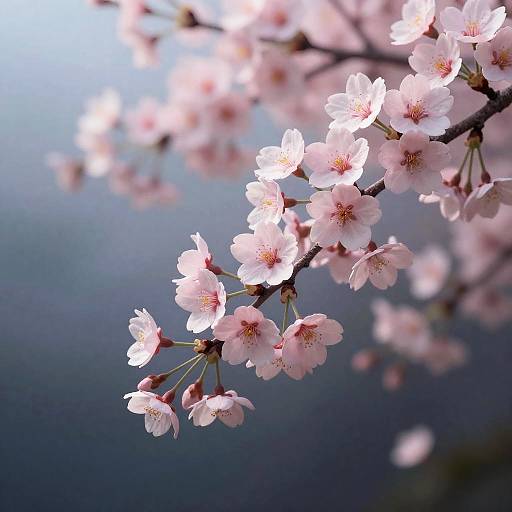3D Pastel Cherry Blossom Underwater