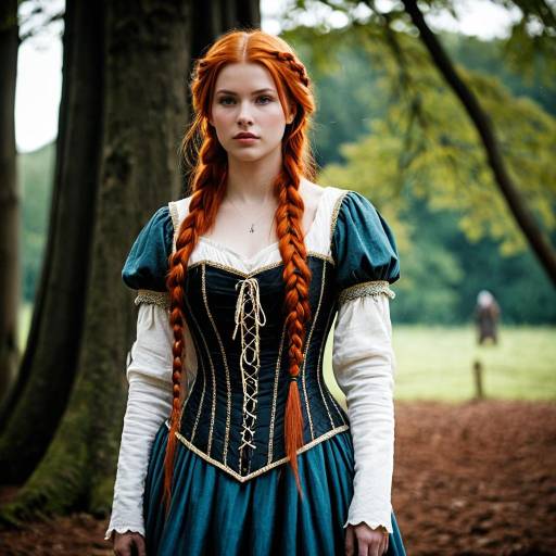 Medieval LARP Girl in Realistic Attire