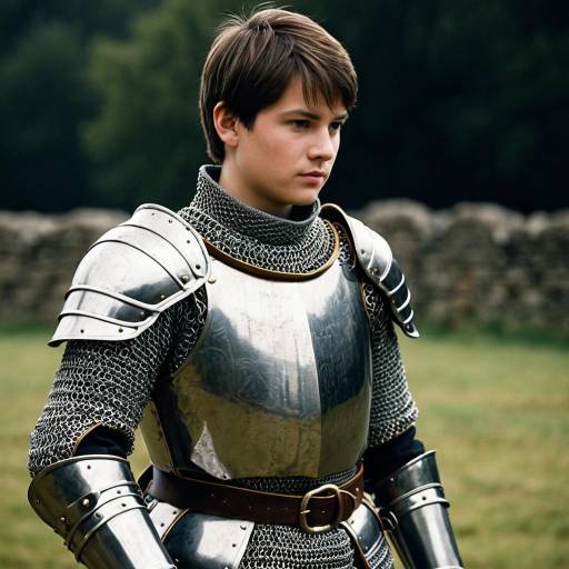 Young Male Knight in Medieval Armor