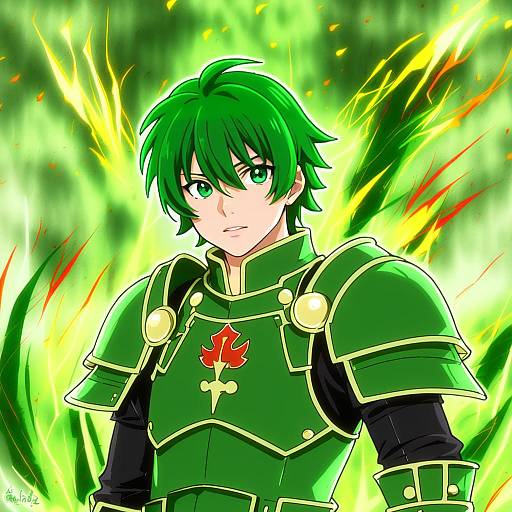 Illustration of Alm (fire emblem), fire emblem in the style of Aki (akikaze asparagus)