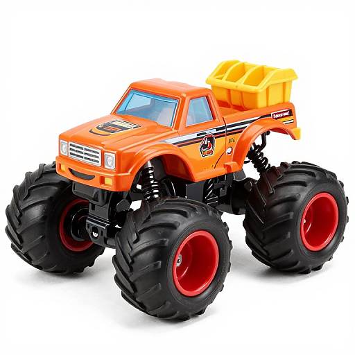 Vibrant Orange Monster Truck Toy