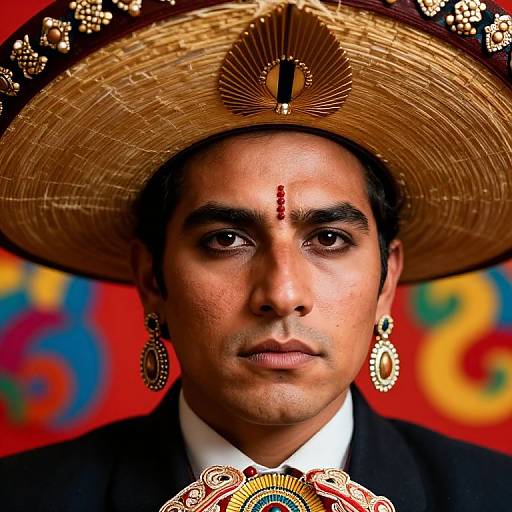 Photorealistic Mexican Forehead Jewelry