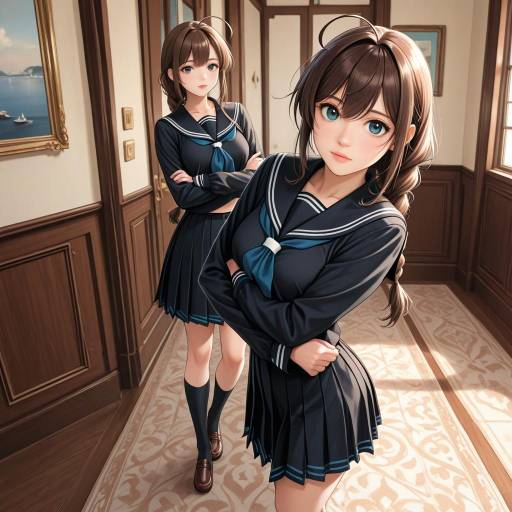 Playful Admiral Kancolle in Elegant Dining