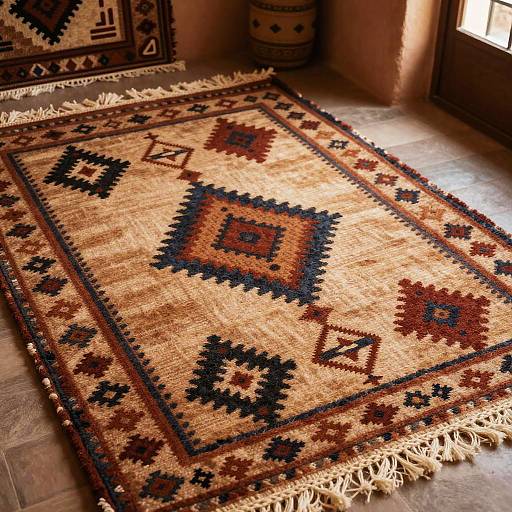 Handcrafted Berber Rugs with Tribal Motifs