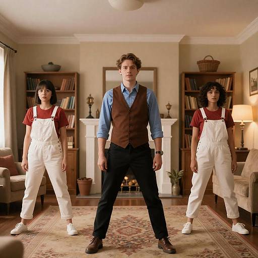 Cozy Living Room Trio Portrait