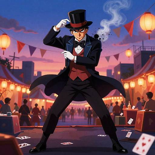 Defiant Street Magician at Twilight Carnival