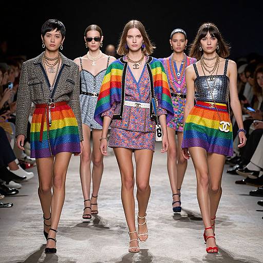Chanel Pride Runway: Rainbow Elegance